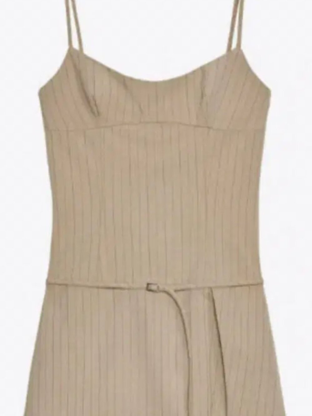 Zara Paris pinstriped SKORT MINI DRESS - XS - Picture 2 of 8